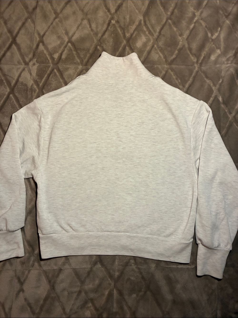 Varley Davidson Sweat Heather Gray Quarter-Zip Pullover Sweatshirt Women’s Sz S - Picture 10 of 11